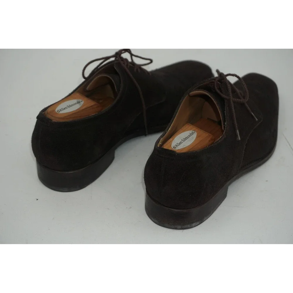 Calzoleria Harris Shoes Brown‎ Suede Derby Dress Barneys NY Italy Men's Size 10